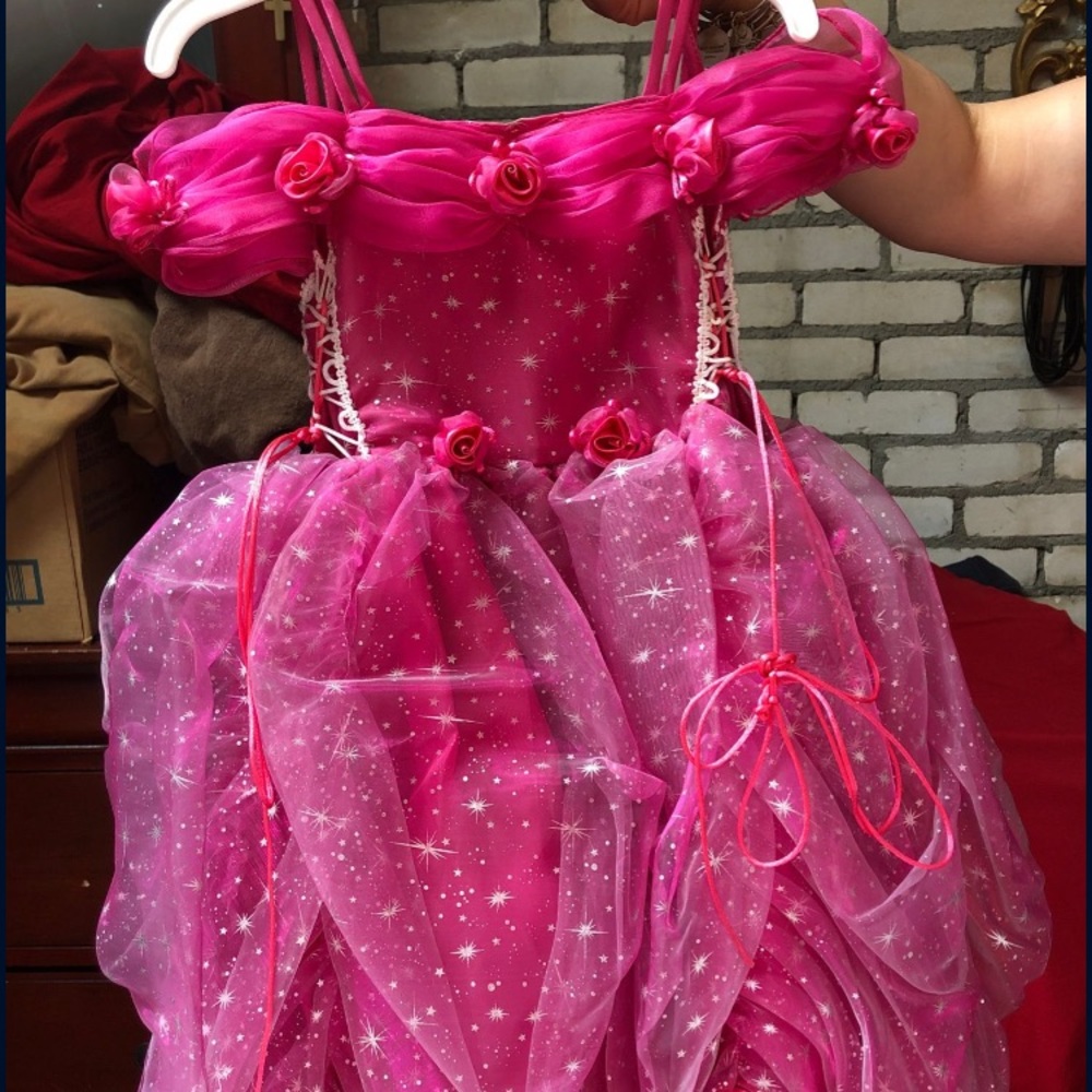 Pink baby dress, pink baby dress, communion dress